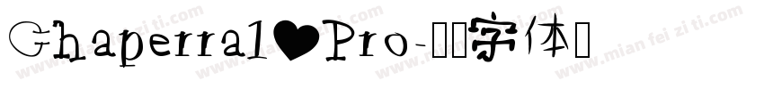 Chaperral Pro字体转换